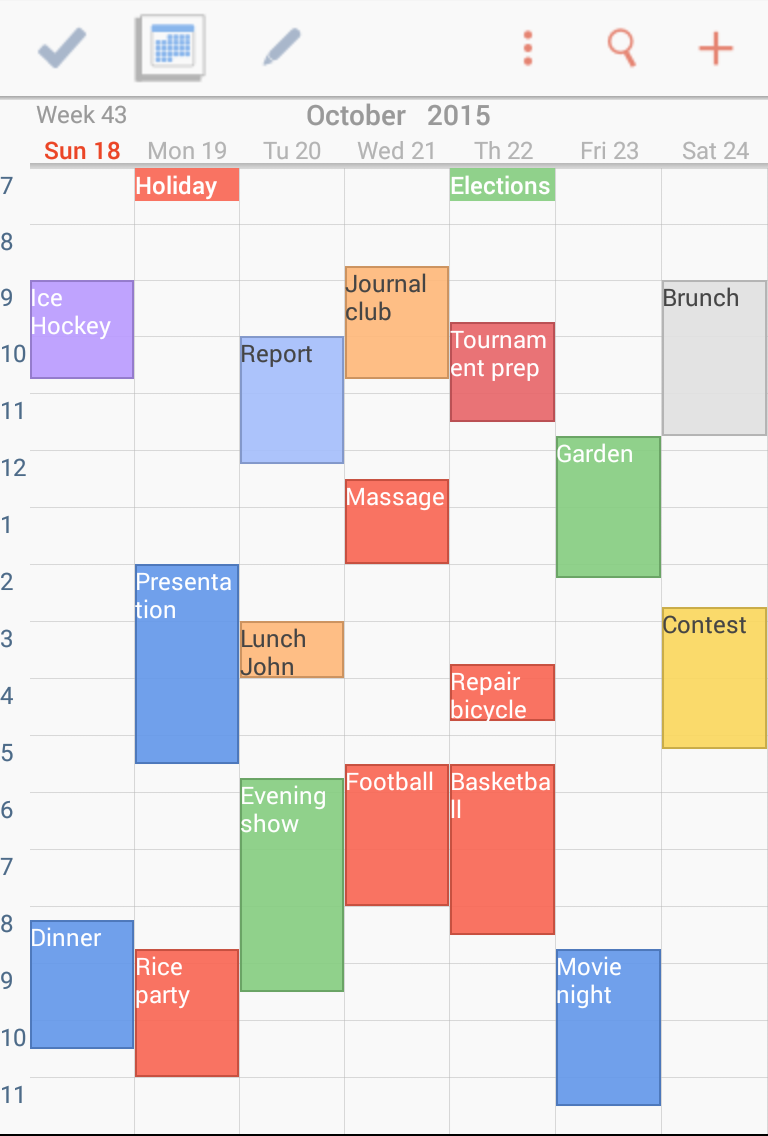 اسکرین شات 1 برنامه To-Do Calendar Planner
