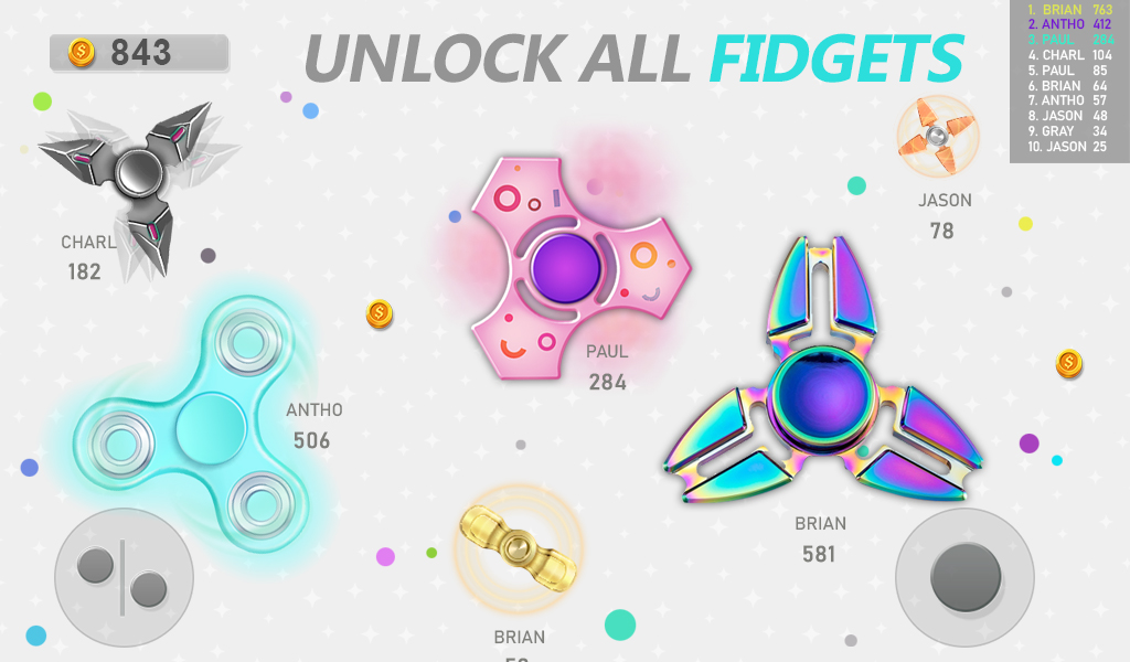 اسکرین شات بازی Realtime Fidget Spinner Games 4