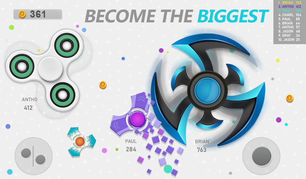 اسکرین شات بازی Realtime Fidget Spinner Games 3