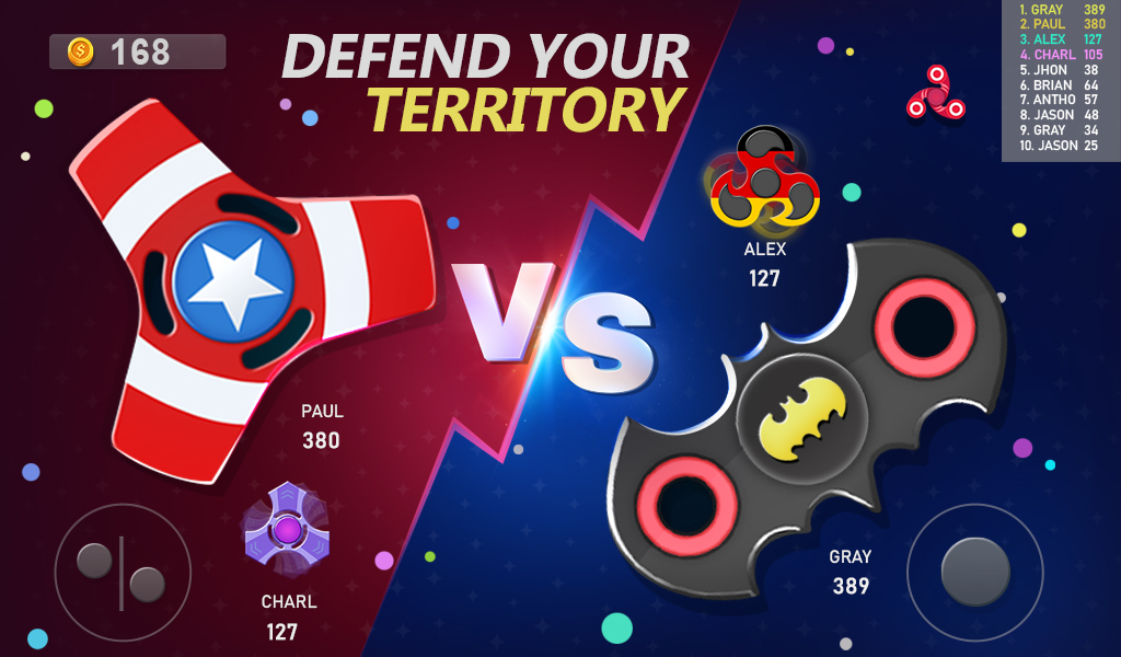 اسکرین شات بازی Realtime Fidget Spinner Games 1