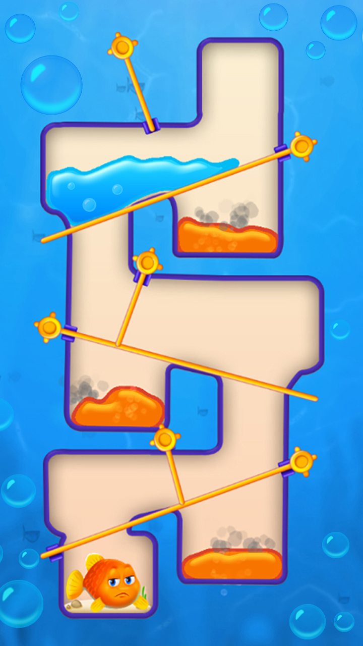 اسکرین شات 2 بازی Save the Fish - Pull the Pin Game