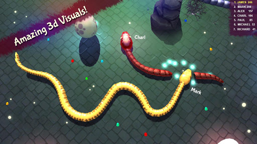 اسکرین شات 4 بازی 3D Snake . io