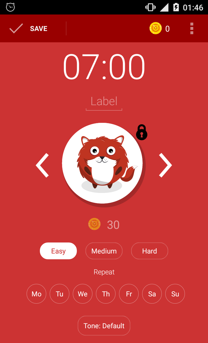اسکرین شات 4 برنامه Alarm clock