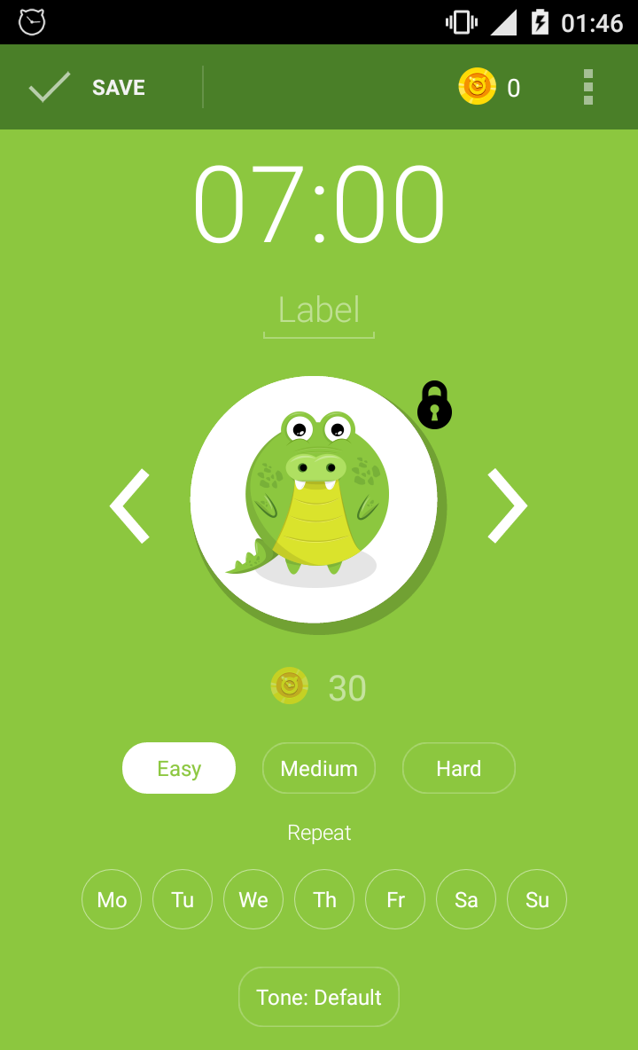 اسکرین شات 3 برنامه Alarm clock