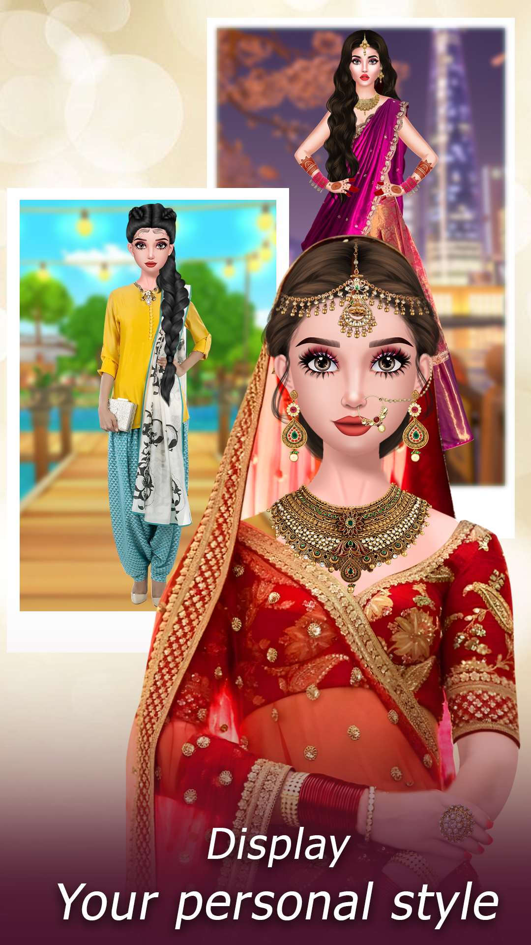 اسکرین شات 4 بازی Indian Wedding Dress up Makeup