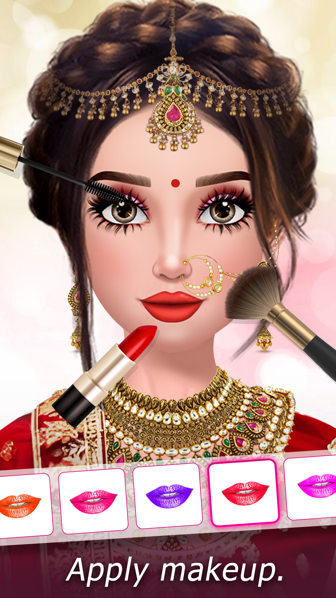 اسکرین شات 1 بازی Indian Wedding Dress up Makeup
