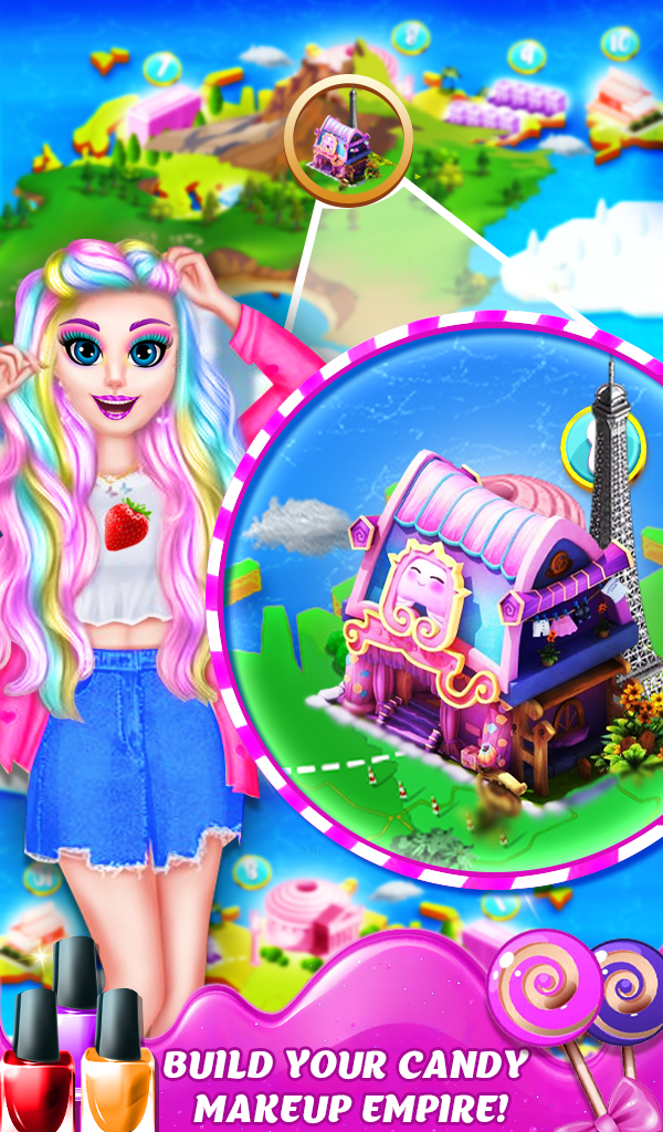 اسکرین شات 2 بازی DIY Makeup Games: Candy Makeup
