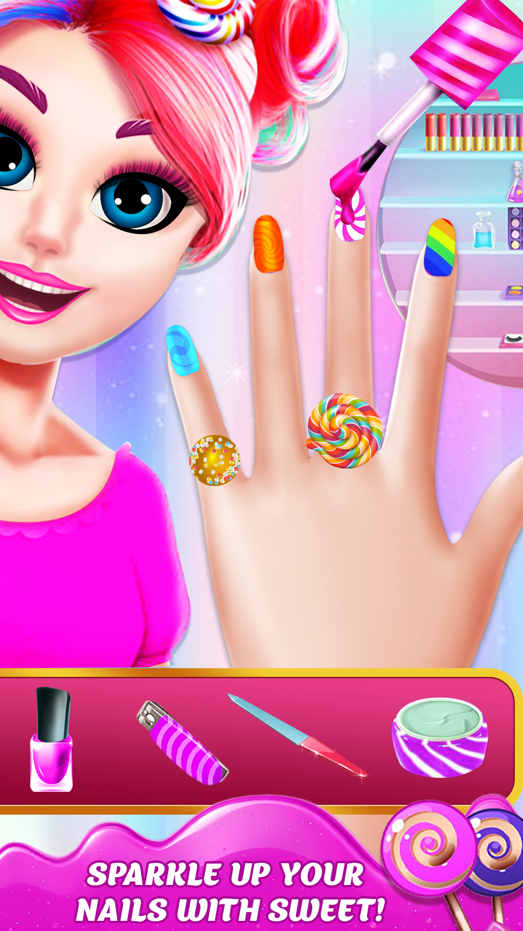 اسکرین شات 3 بازی DIY Makeup Games: Candy Makeup