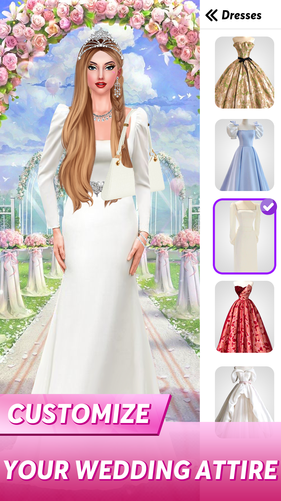 اسکرین شات 2 بازی Wedding Dress Up Bridal Games