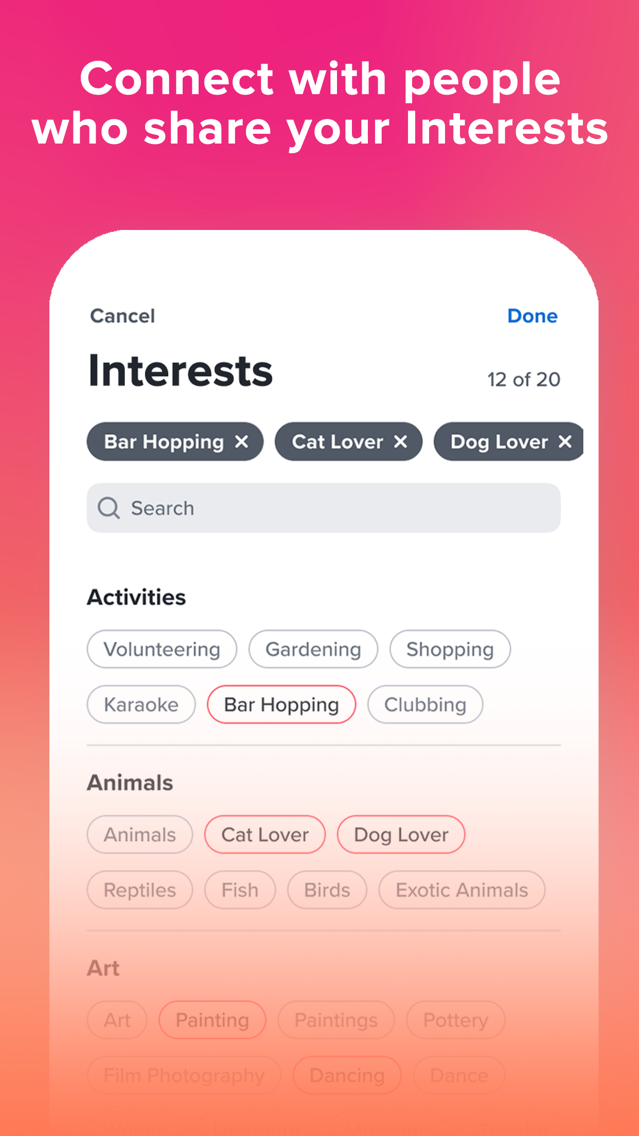 اسکرین شات 4 برنامه تیندر (Tinder - Dating, Make Friends and Meet New People)