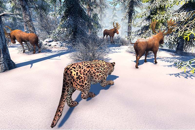 اسکرین شات 3 برنامه Arctic Leopard Simulator Game