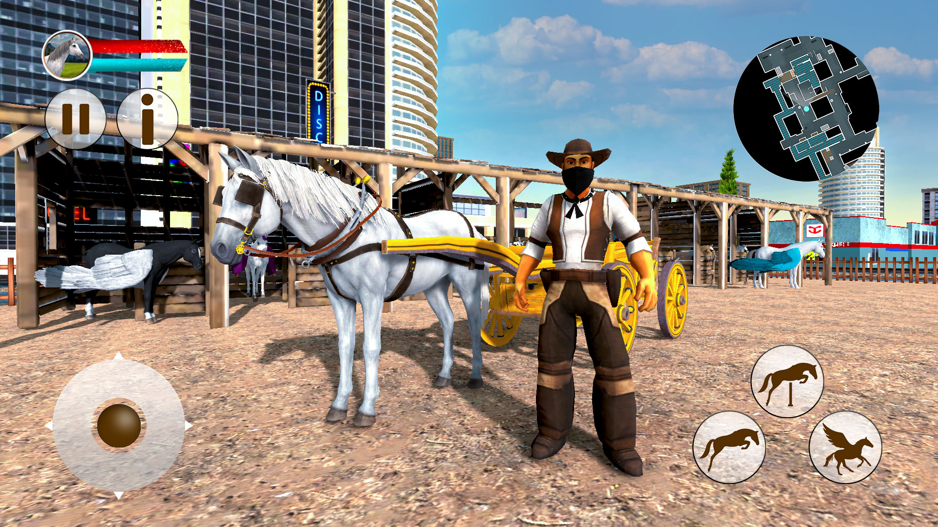 اسکرین شات 4 بازی Flying Horse Taxi Transport