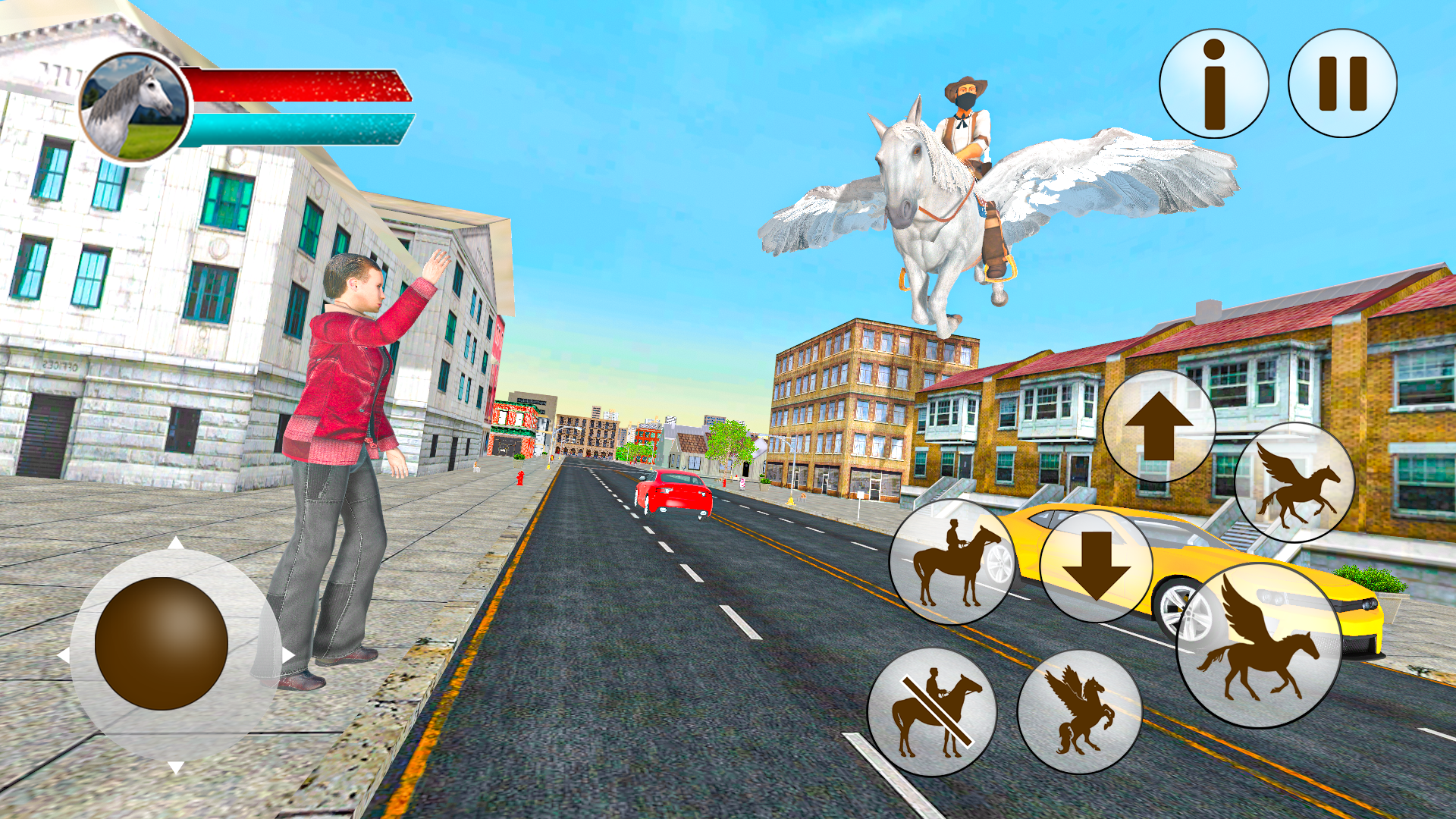 اسکرین شات 1 بازی Flying Horse Taxi Transport