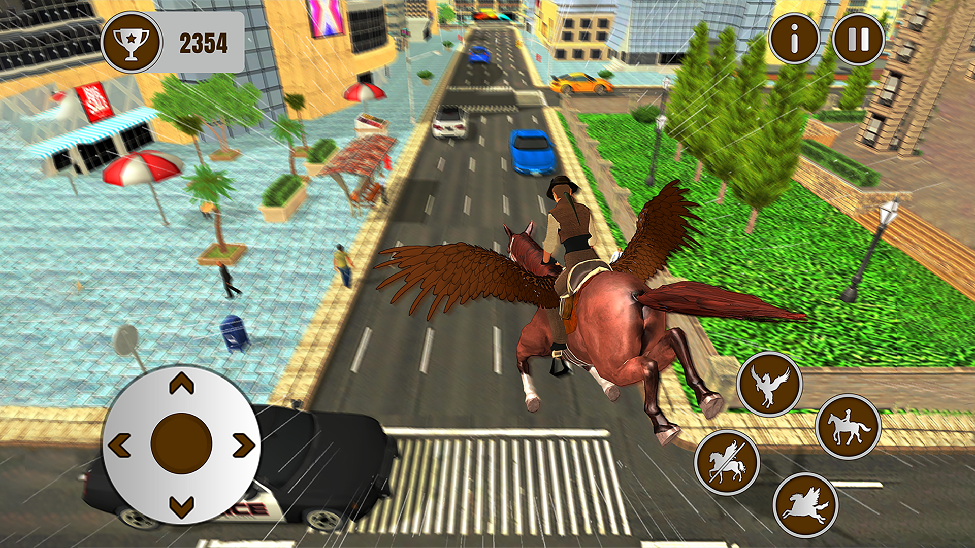 اسکرین شات 7 بازی Flying Horse Taxi Transport