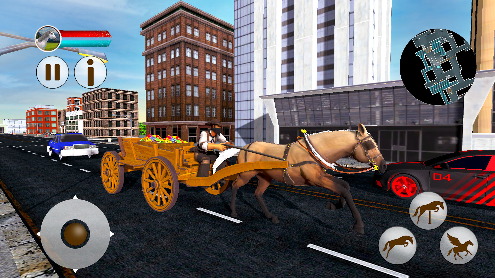 اسکرین شات 3 بازی Flying Horse Taxi Transport