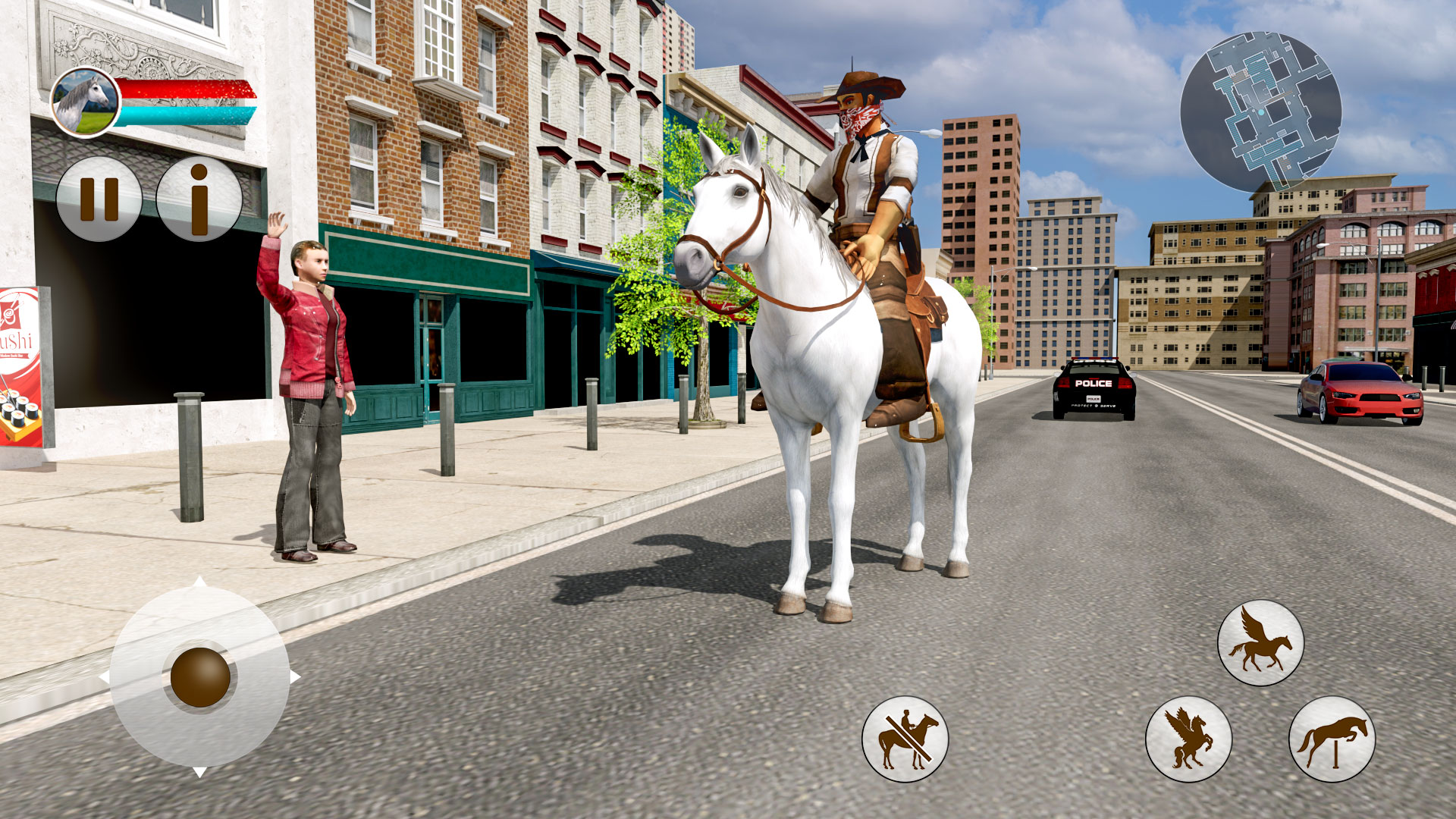 اسکرین شات 2 بازی Flying Horse Taxi Transport