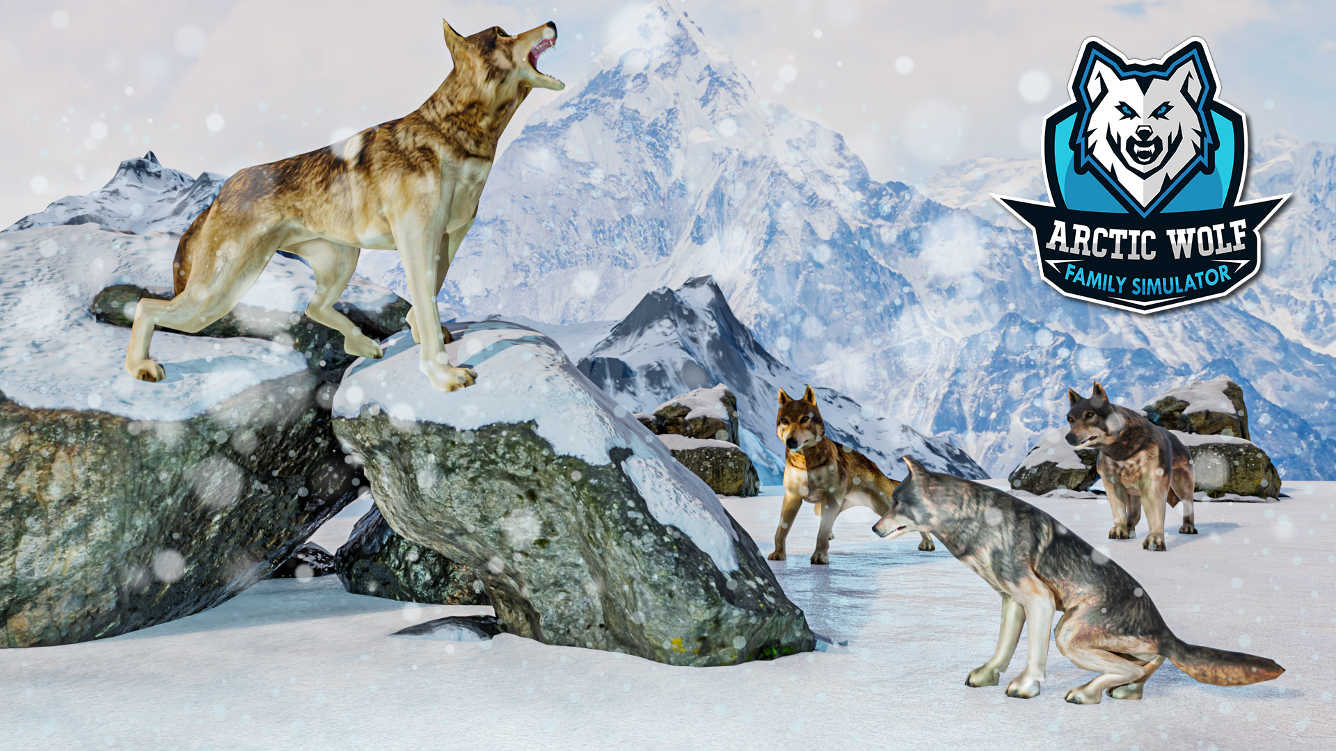 اسکرین شات 3 بازی Arctic Wolf Family Simulator