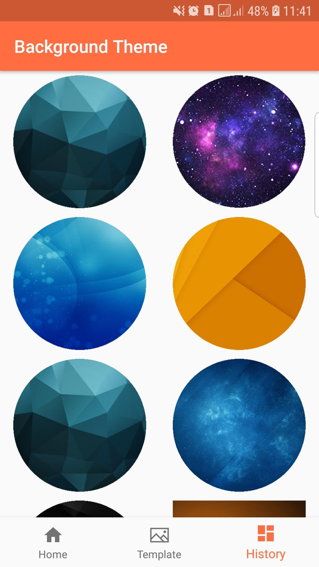 اسکرین شات 2 برنامه Theme Wallpaper Pro