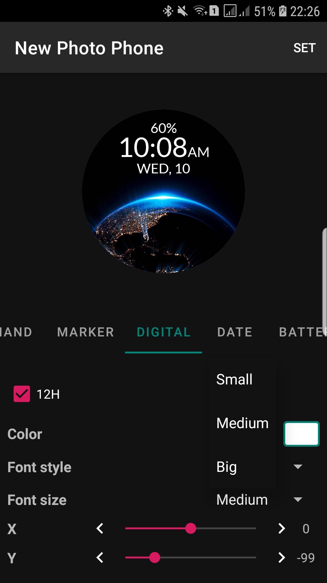 اسکرین شات 6 برنامه Photo Watch Maker Tizen WearOS