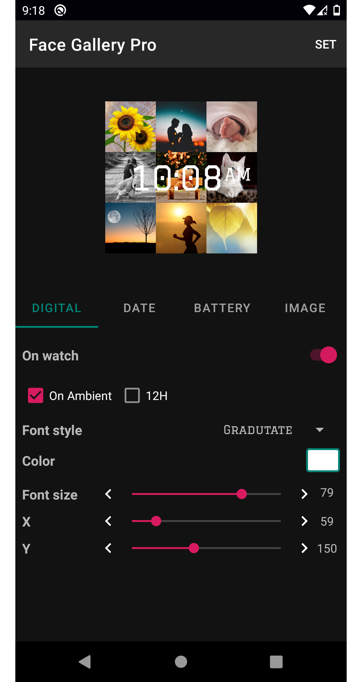اسکرین شات 1 برنامه Face Gallery Pro Wear Tizen OS