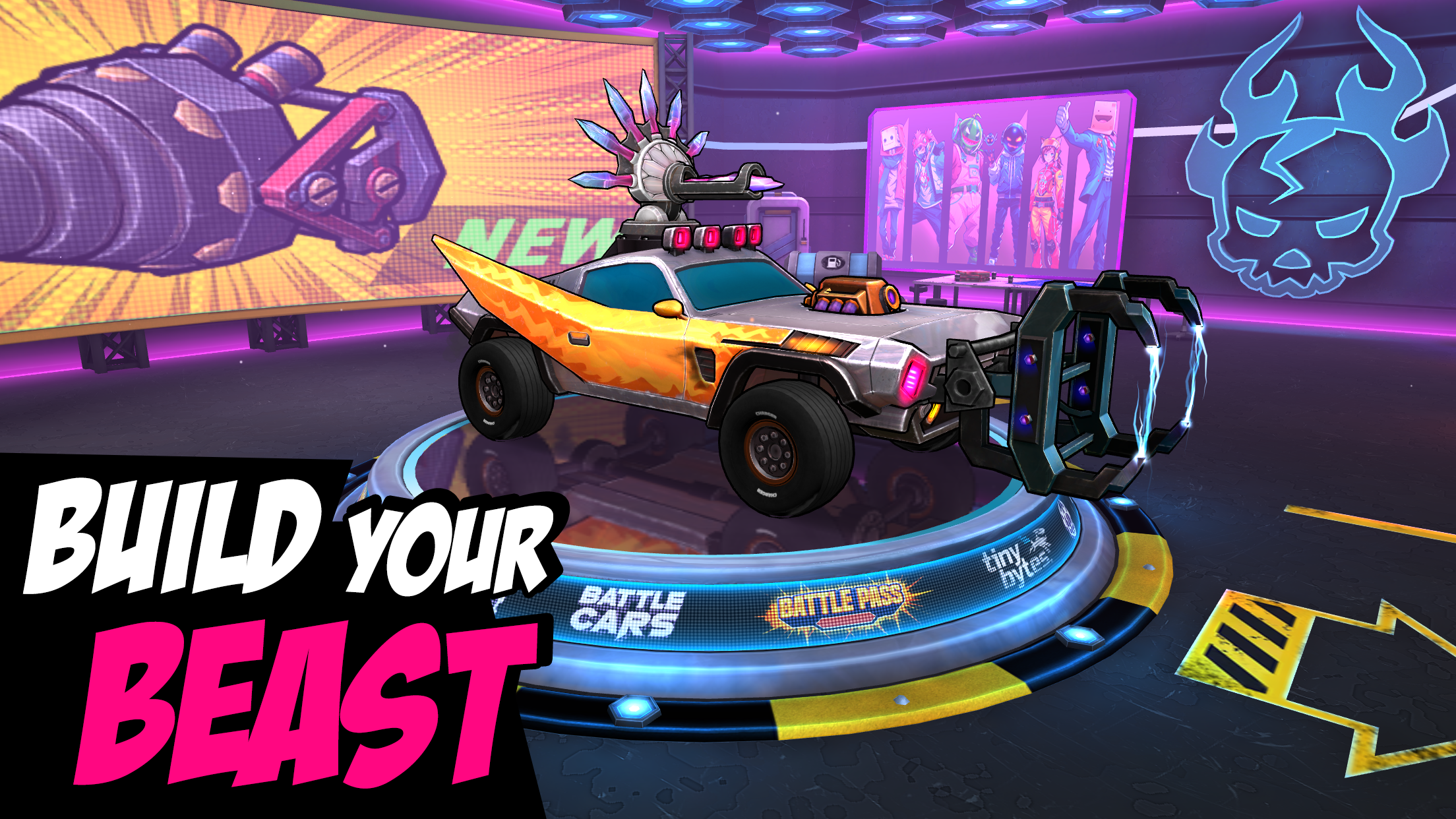 اسکرین شات 2 بازی Battle Cars: Nitro PvP Shooter