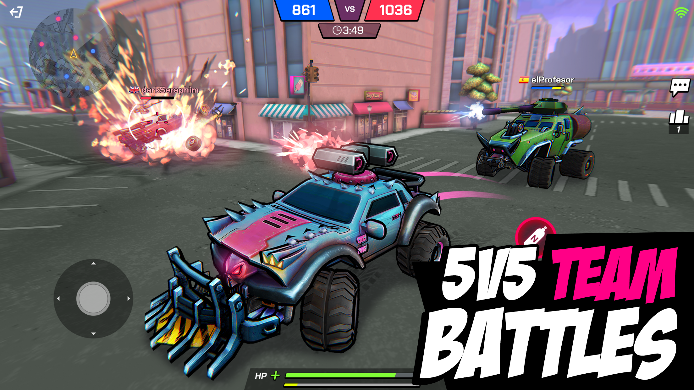اسکرین شات 3 بازی Battle Cars: Nitro PvP Shooter