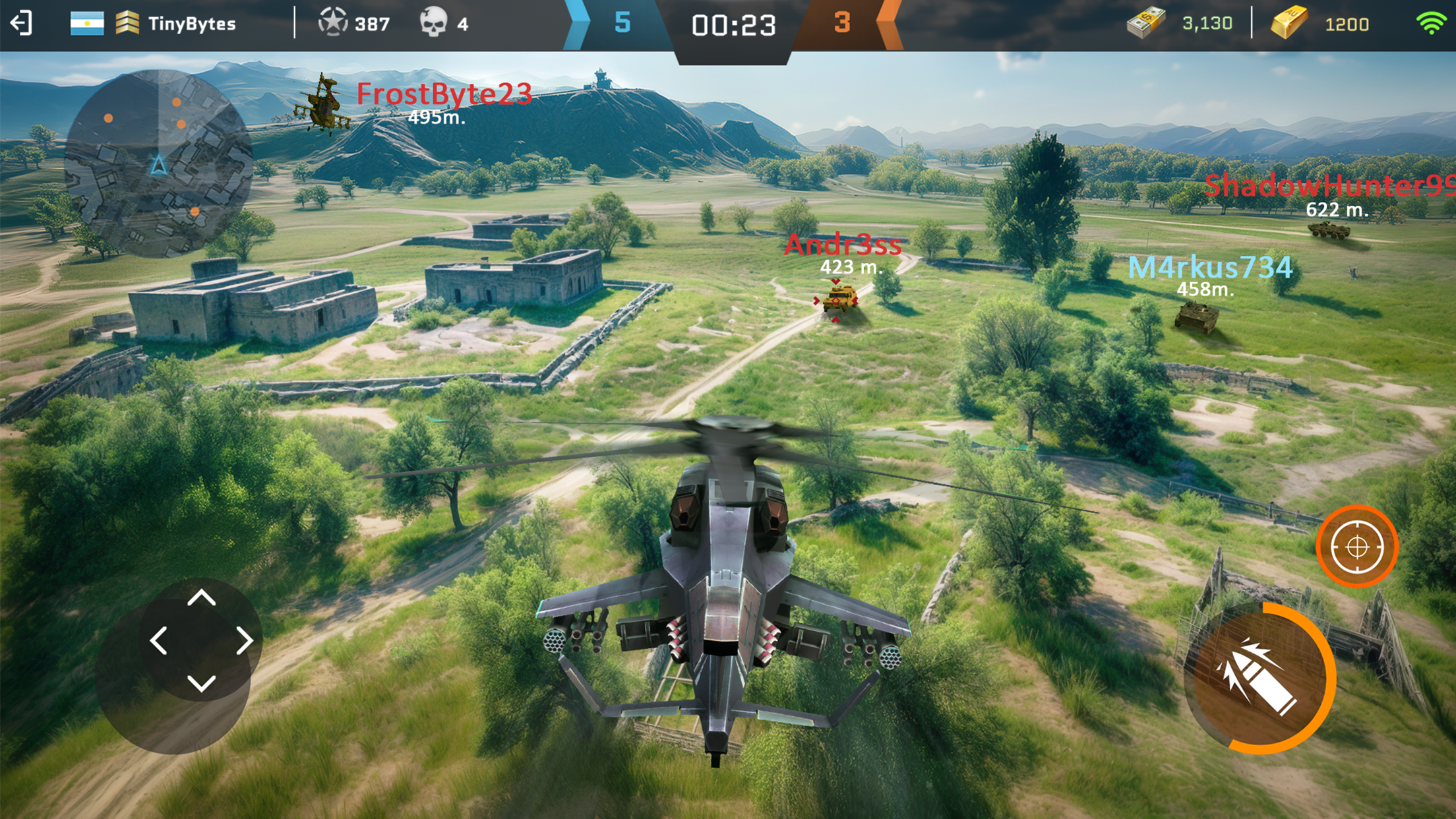 اسکرین شات 1 بازی Massive Warfare: Tanks PvP War