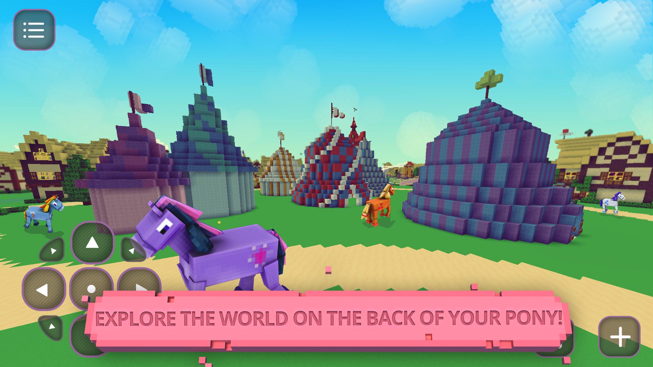 اسکرین شات 3 بازی Pony Girls Craft: Exploration