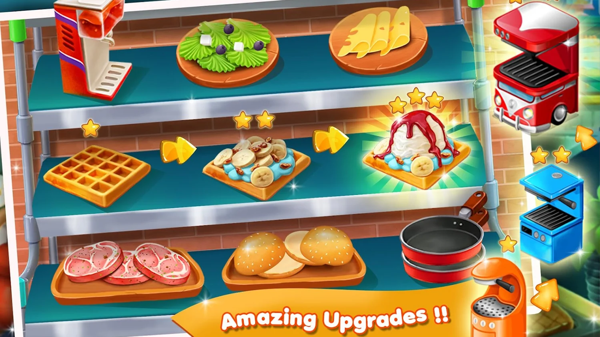 اسکرین شات 5 بازی Restaurant Fever Cooking Games