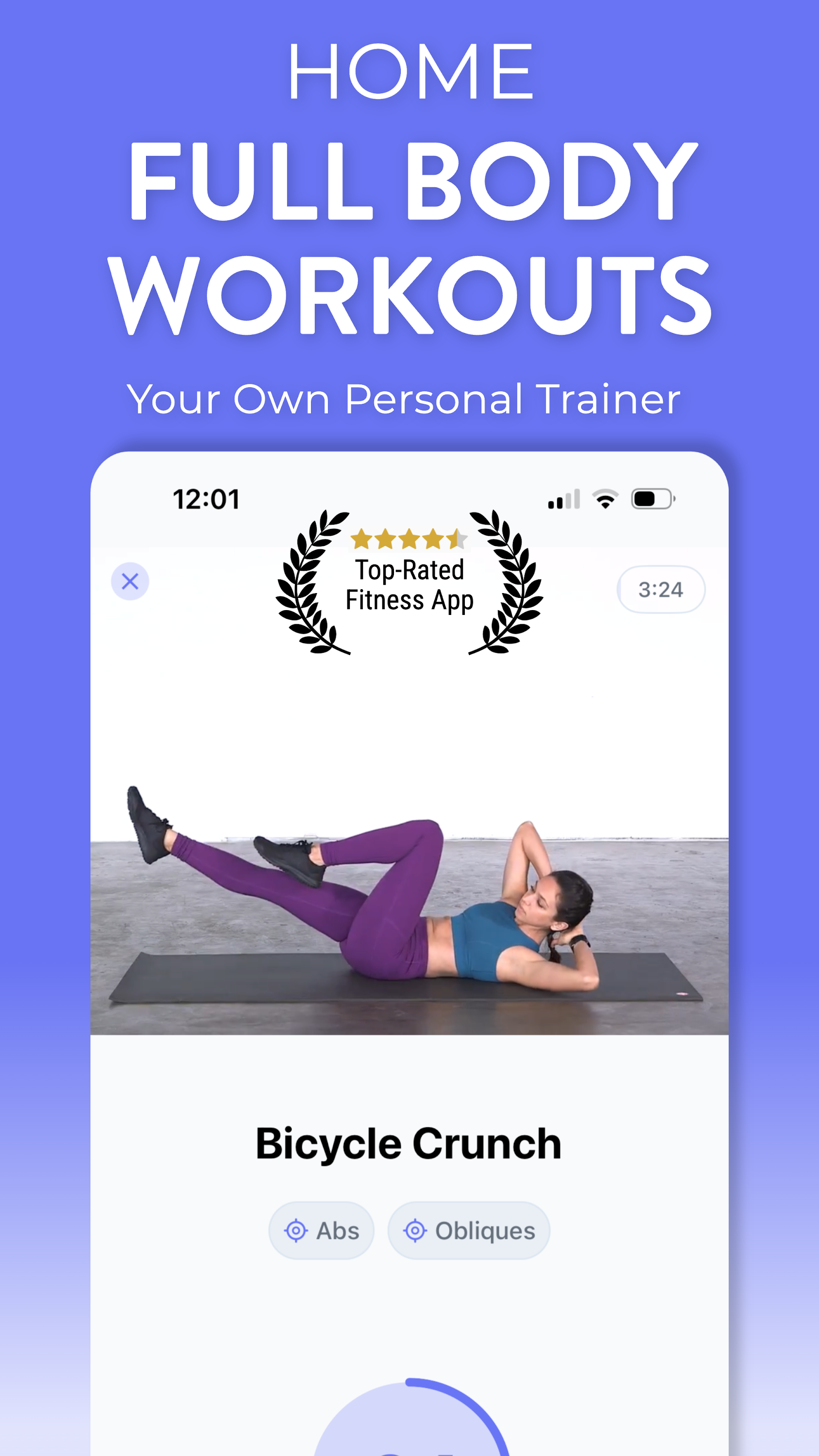 اسکرین شات 1 برنامه Daily Workouts - Home Fitness