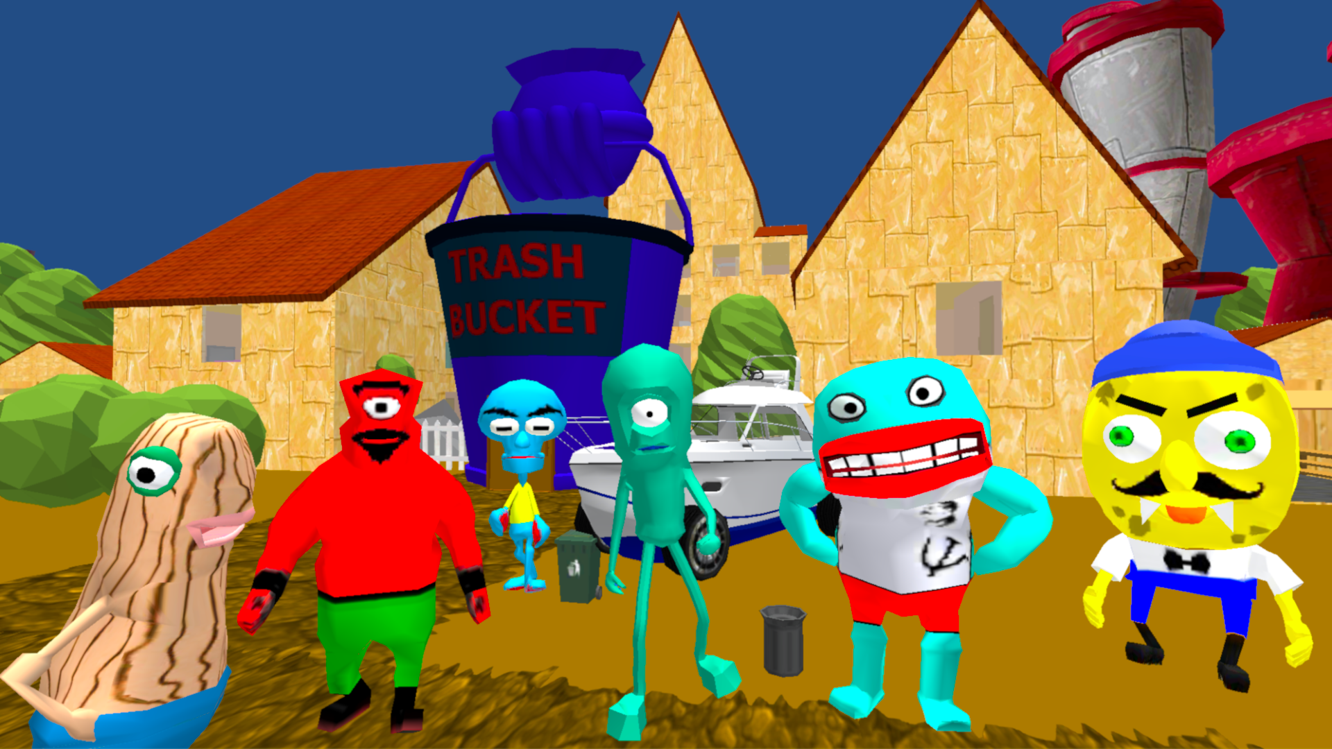اسکرین شات 1 بازی Plankton Gang. Sponge Neighbor