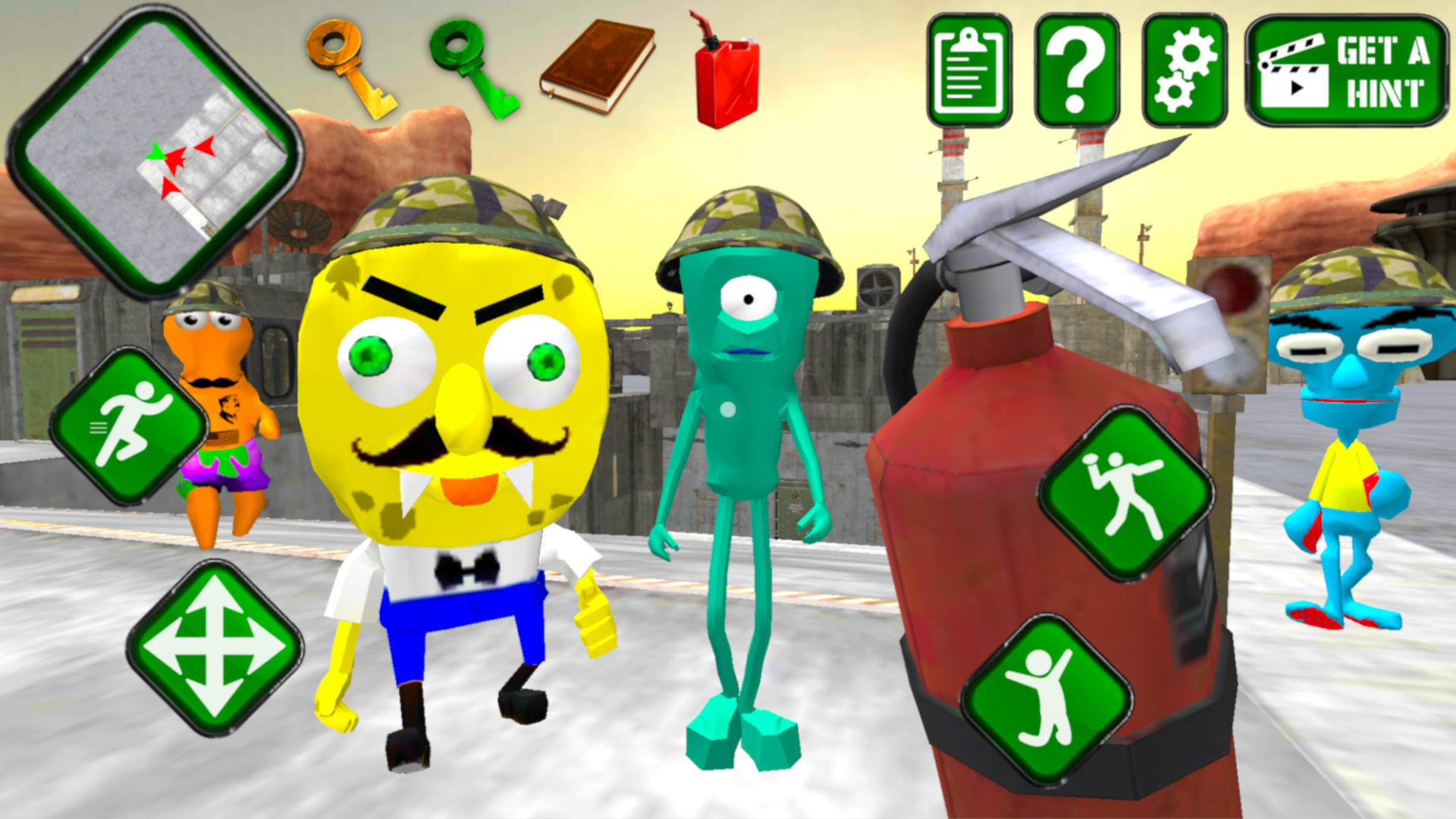 اسکرین شات 2 بازی Sponge Area 51. Neighbor Alien