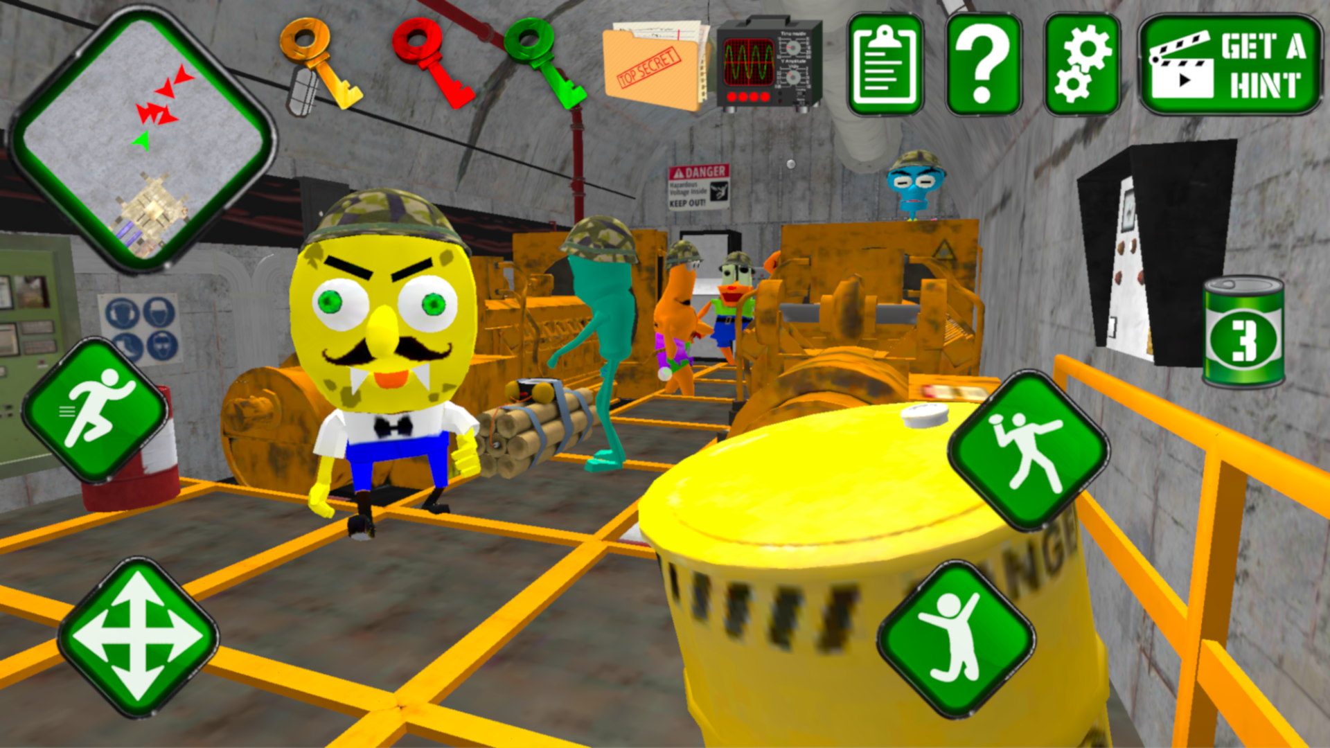 اسکرین شات 5 بازی Sponge Area 51. Neighbor Alien