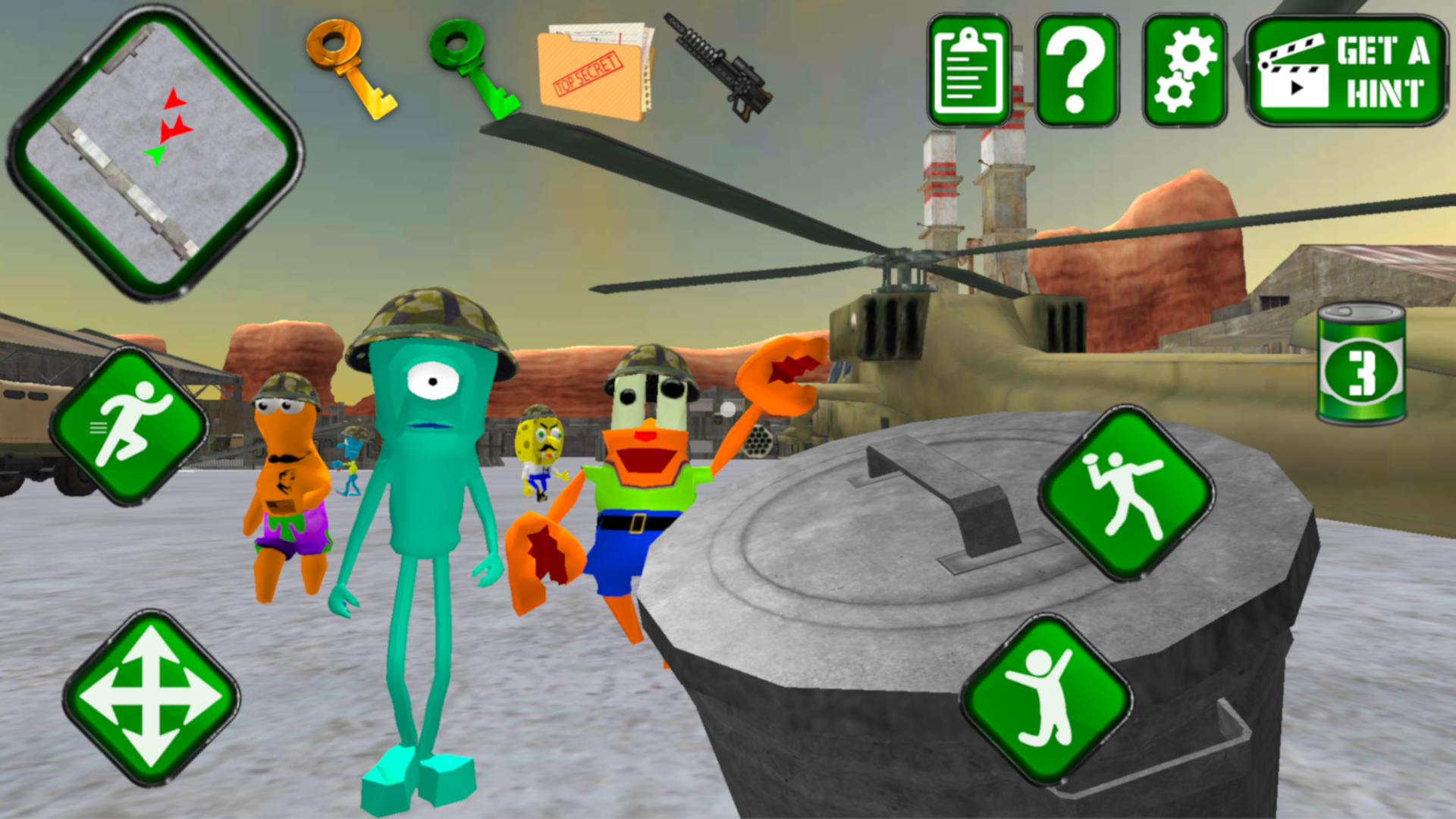 اسکرین شات 6 بازی Sponge Area 51. Neighbor Alien