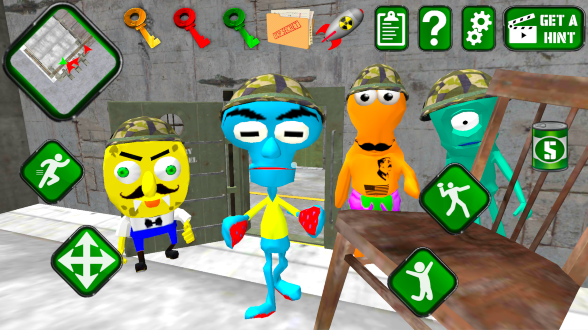 اسکرین شات 4 بازی Sponge Area 51. Neighbor Alien