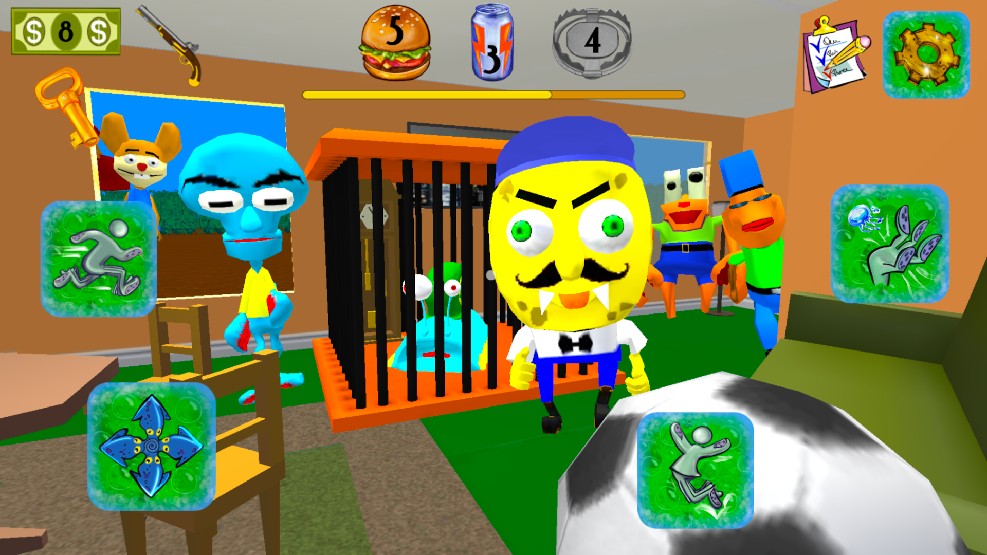 اسکرین شات 2 بازی Sponge Neighbor Escape 3D