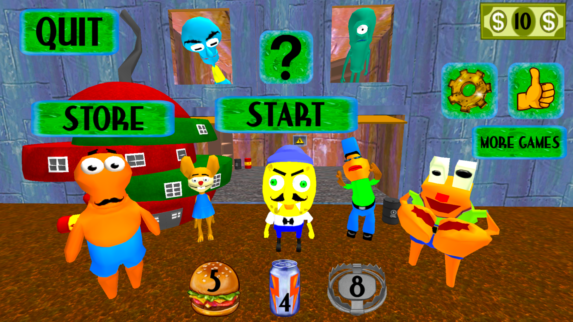 اسکرین شات 5 بازی Sponge Neighbor Escape 3D