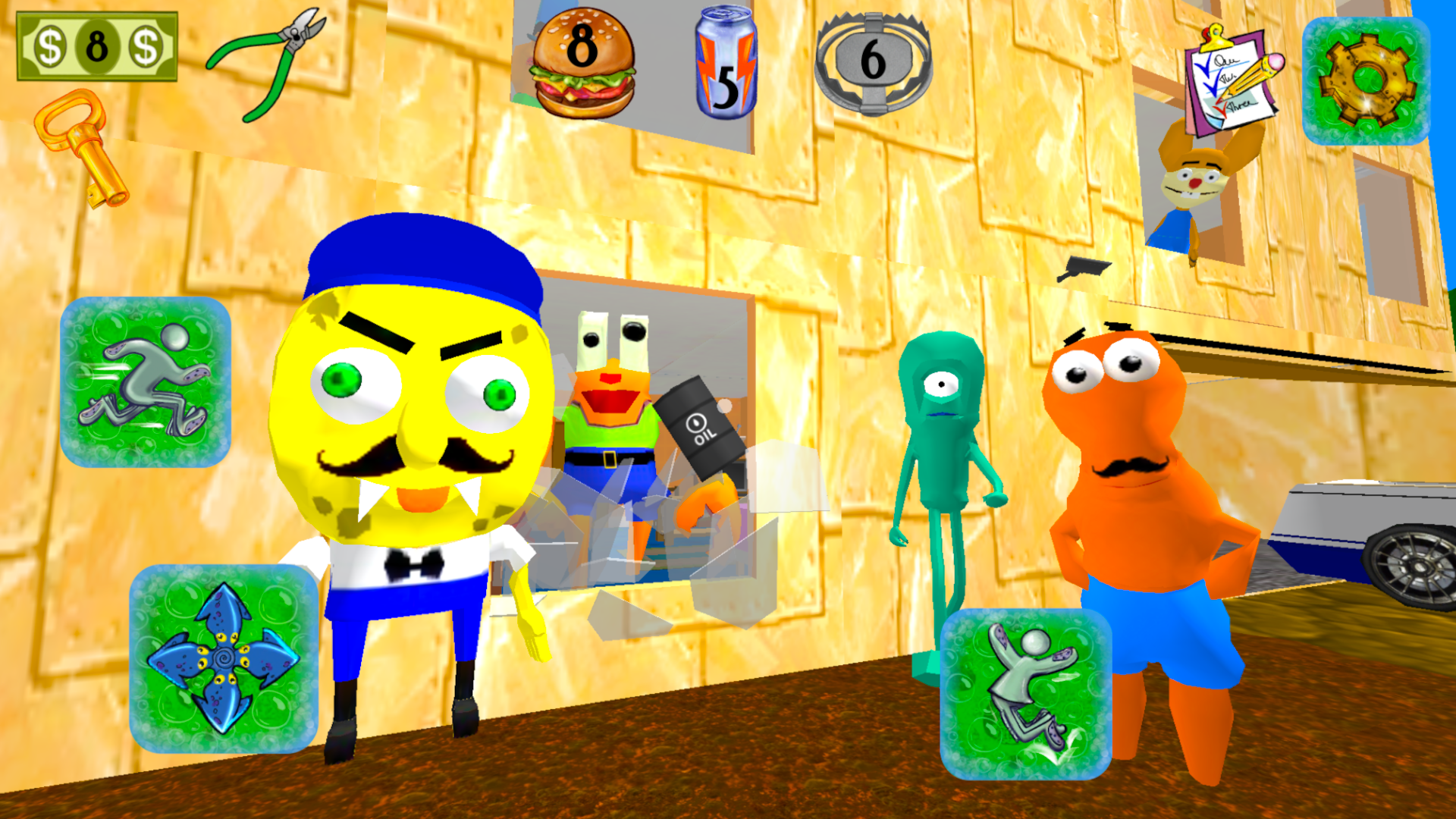 اسکرین شات 7 بازی Sponge Neighbor Escape 3D