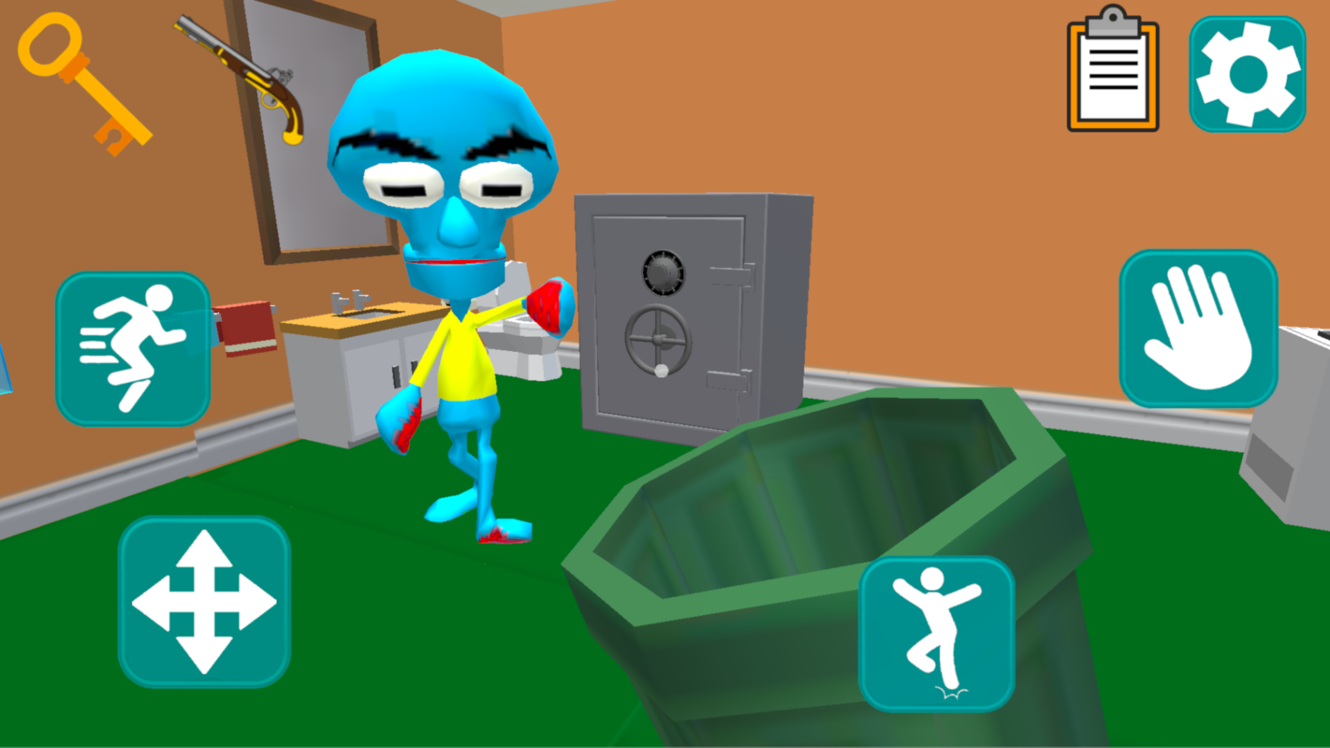 اسکرین شات 2 بازی Squid Neighbor. Sponge Escape