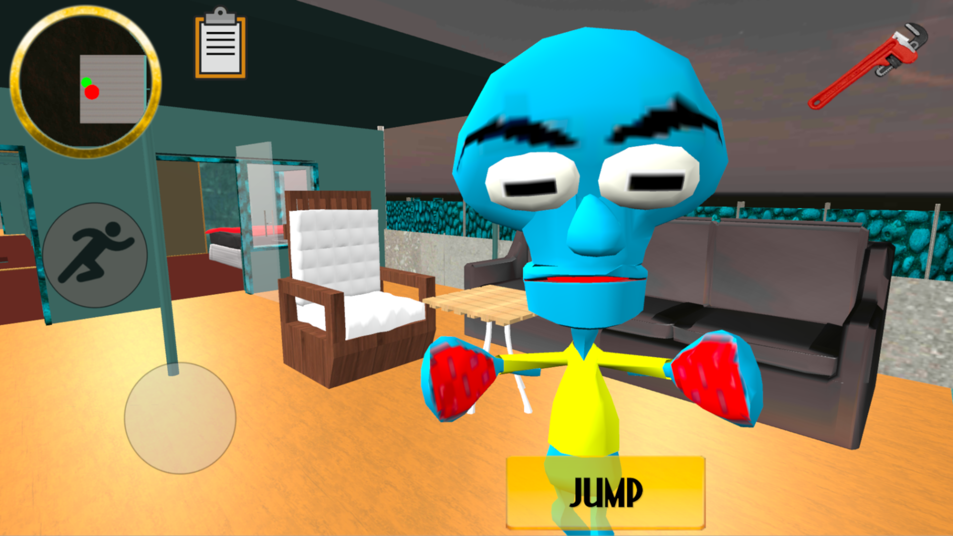 اسکرین شات 4 بازی Squid. Sponge Neighbor Expose