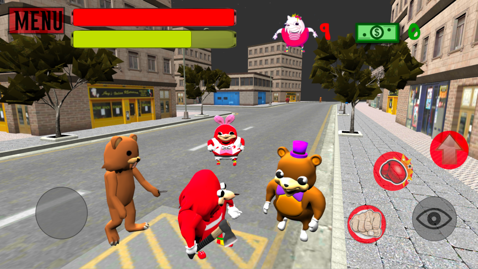 اسکرین شات 3 بازی Ugandan Simulator. Knuckles 3D