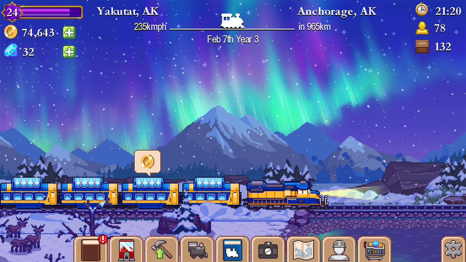 اسکرین شات 2 بازی Tiny Rails - Train Tycoon 2025
