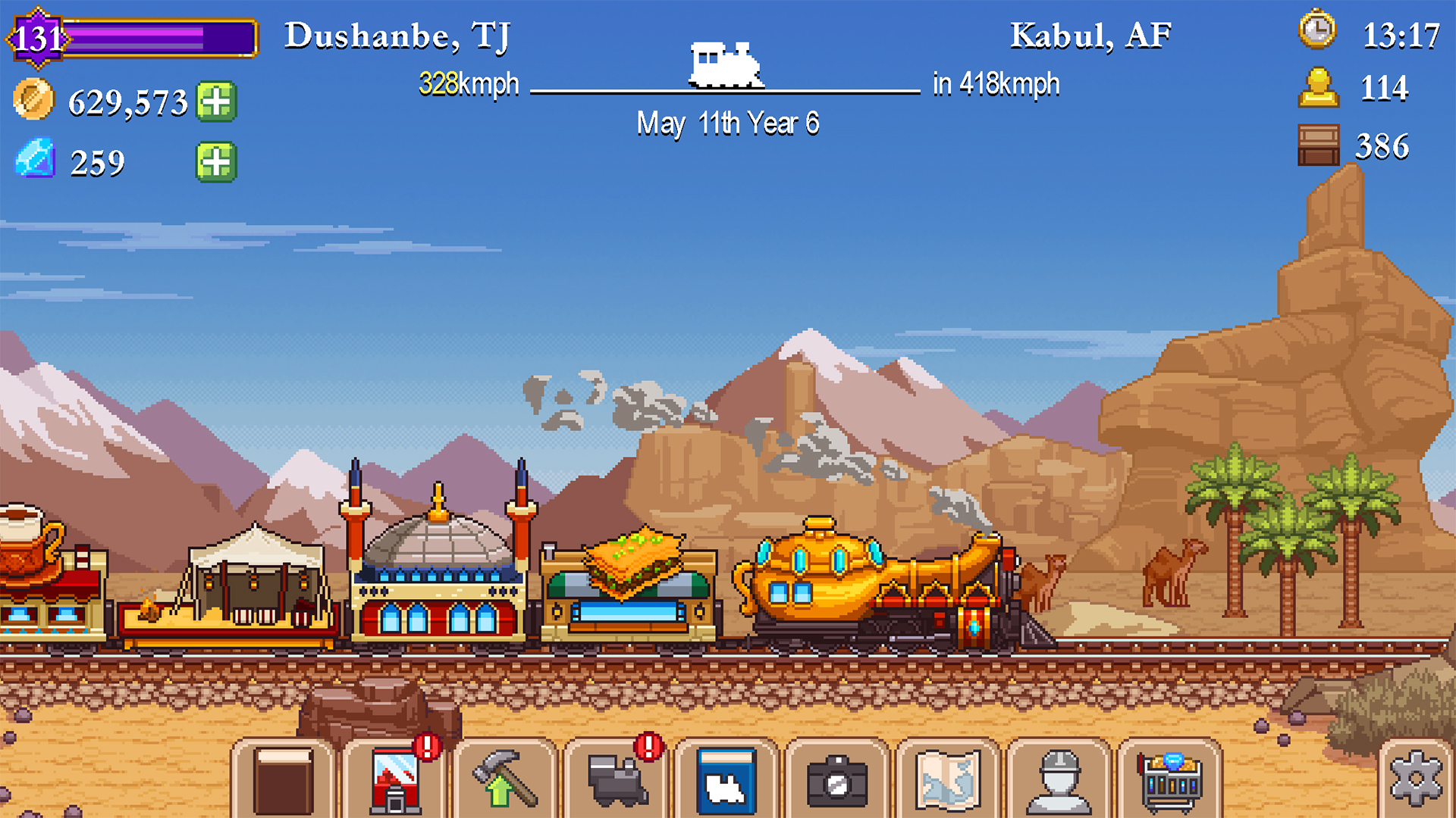 اسکرین شات 3 بازی Tiny Rails - Train Tycoon 2026