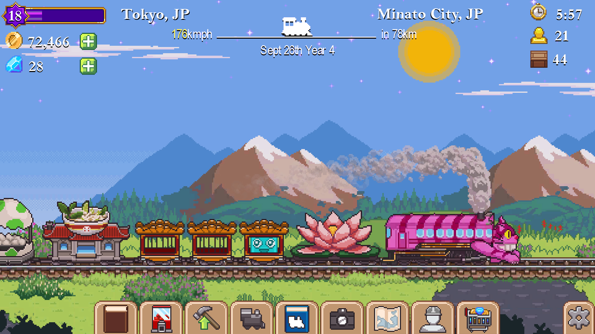 اسکرین شات 5 بازی Tiny Rails - Train Tycoon 2026