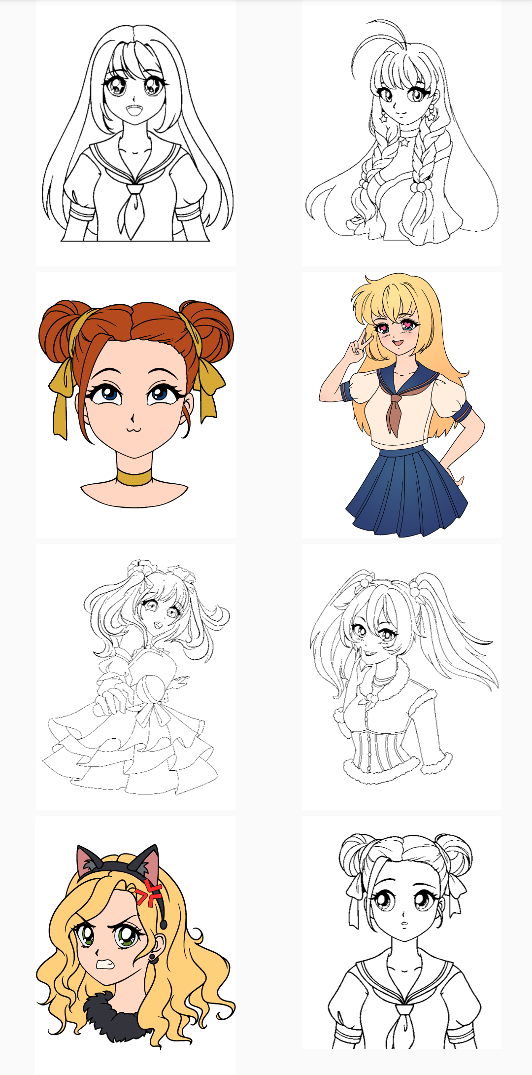 اسکرین شات 7 بازی Anime Coloring Book Manga Game