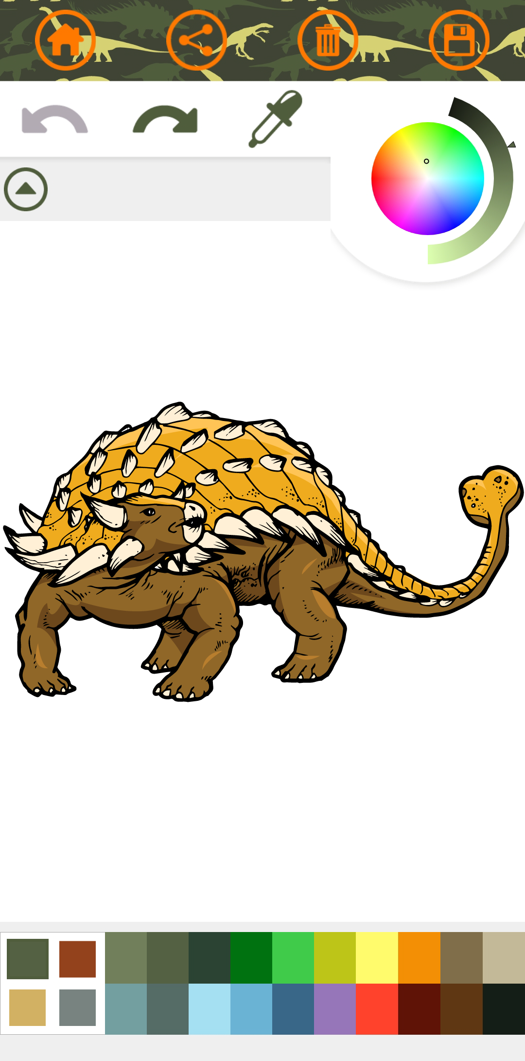 اسکرین شات 5 بازی Dinosaurs Coloring Book Dino