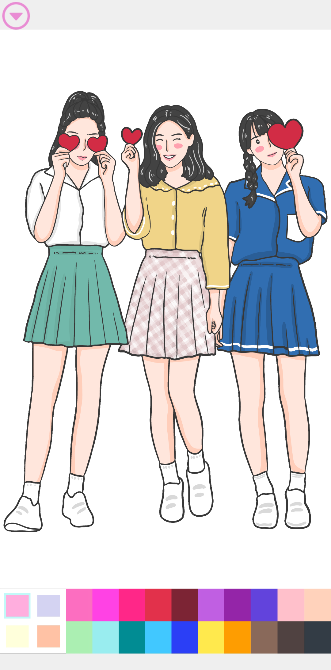 اسکرین شات 3 بازی Kpop Idol Coloring Book Game