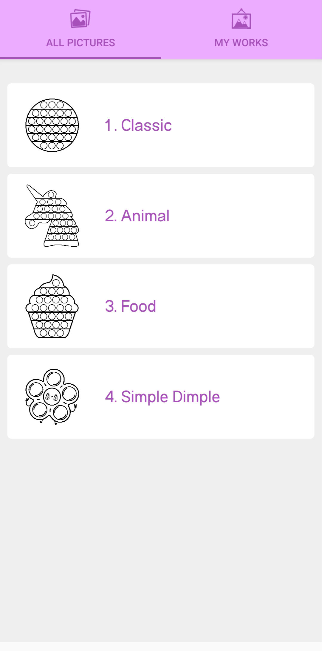اسکرین شات 7 بازی Pop It Coloring Book Game