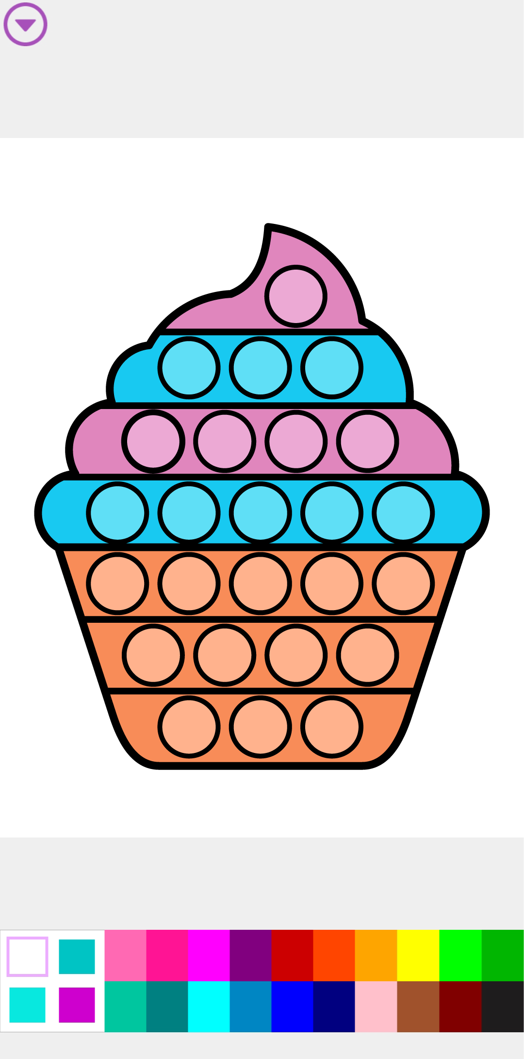اسکرین شات 5 بازی Pop It Coloring Book Game