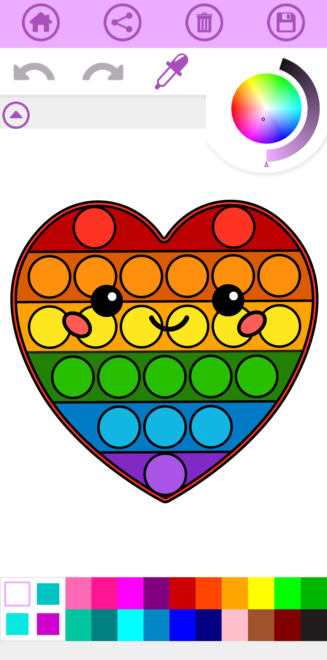 اسکرین شات 1 بازی Pop It Coloring Book Game